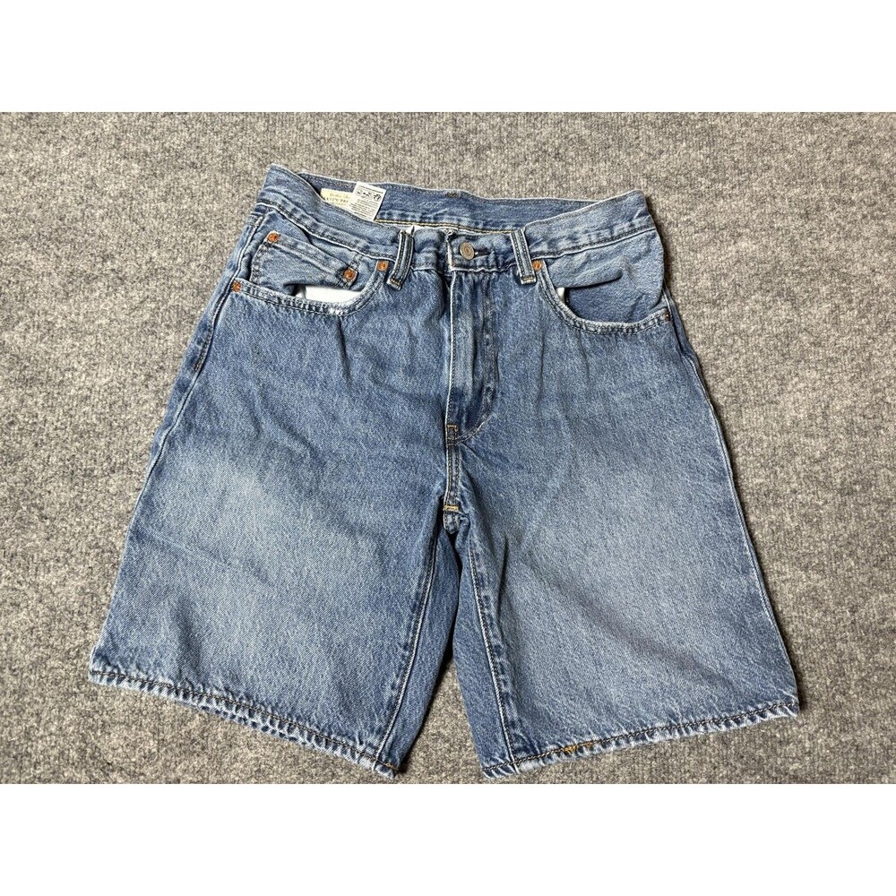 Levi's 454 Denim Jean Shorts Mens 31 Blue Medium Wash 8" Inseam Casual
